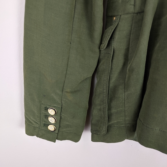 Anthropologie | Army Green Button Jacket -E76 - Picture 8 of 8